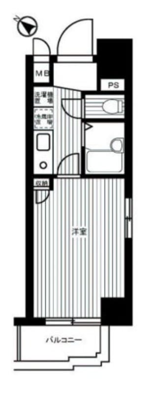ルーブル西五反田 1005 間取り図