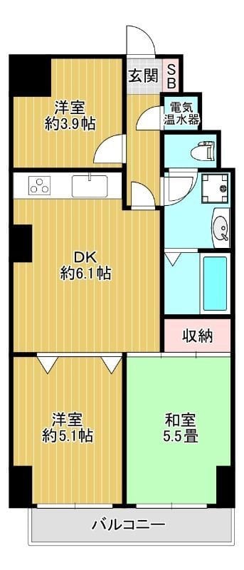 ライオンズプラザ亀戸 9F 間取り図