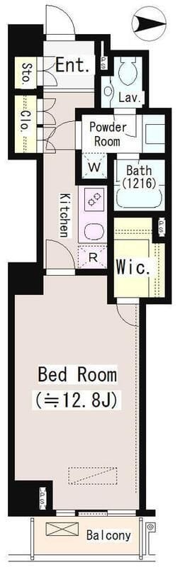 恵比寿ガーデンテラス弐番館 1207 間取り図