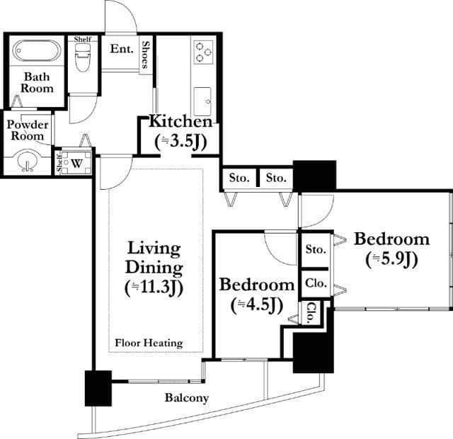 河田町ガーデン1号棟 810
