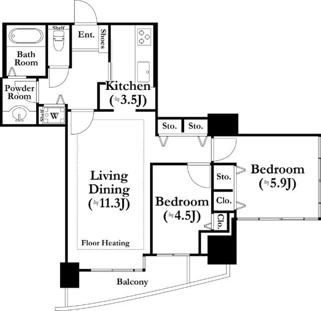 河田町ガーデン1号棟 810