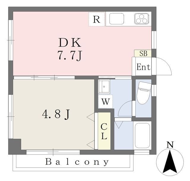 プラーズ池上 203 間取り図