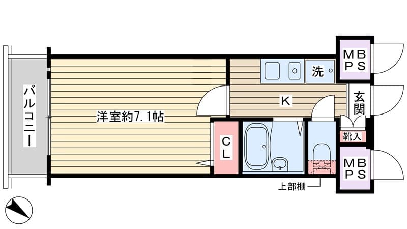 ヴェルト日本橋Ⅲ 1106 間取り図