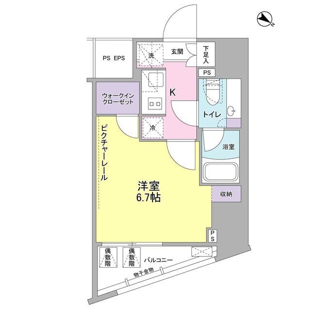 SIL西五反田 0407 間取り図