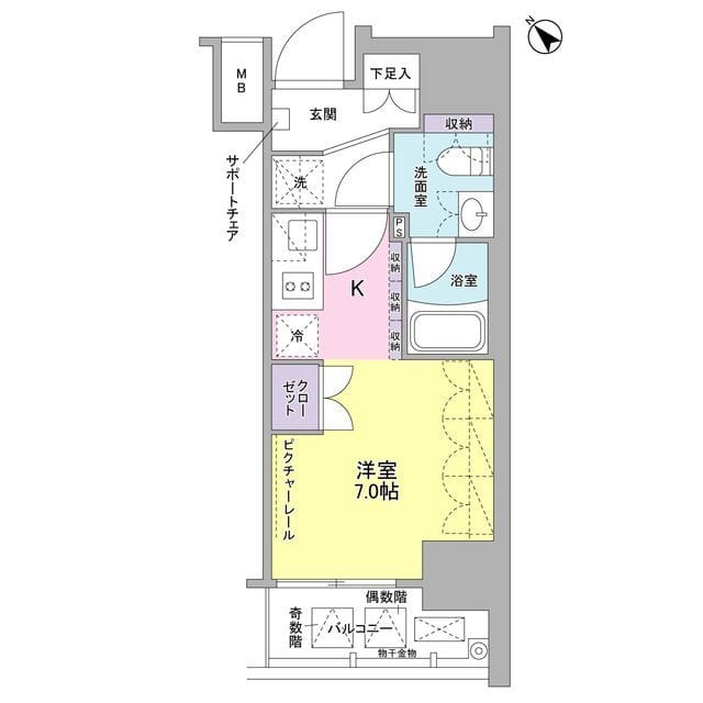 SIL西五反田 1001 間取り図