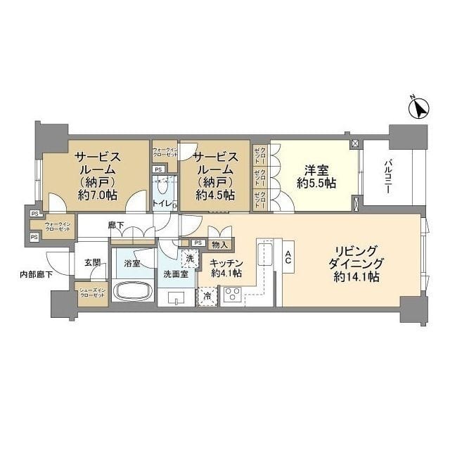 ミッドガーデン赤坂氷川 210