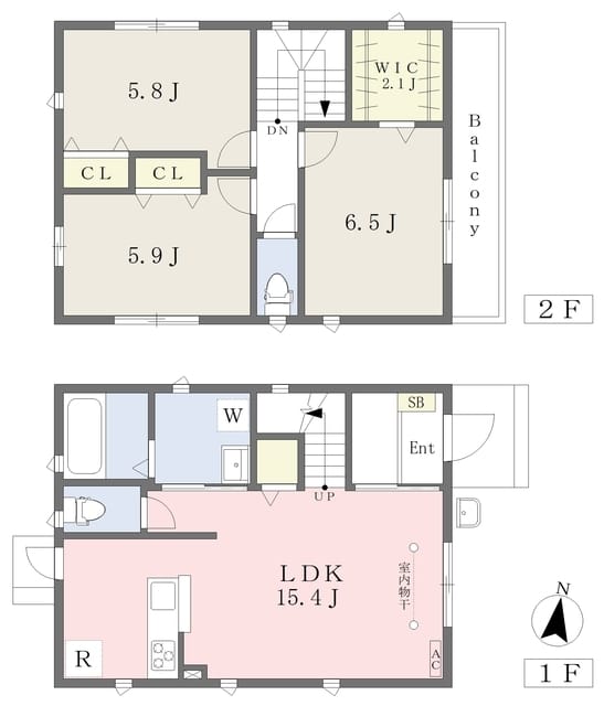 ヴィラージュ上鷺 E棟 E