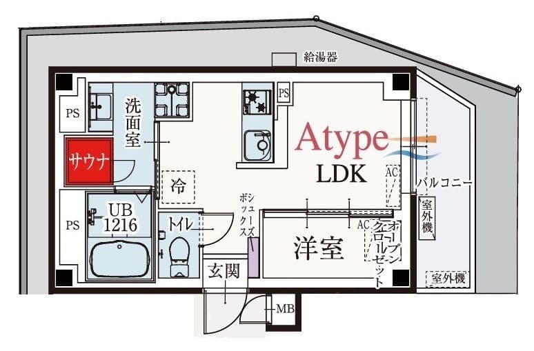 b’CASA金町EAST 101 間取り図