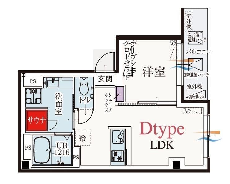 b’CASA金町EAST 202 間取り図