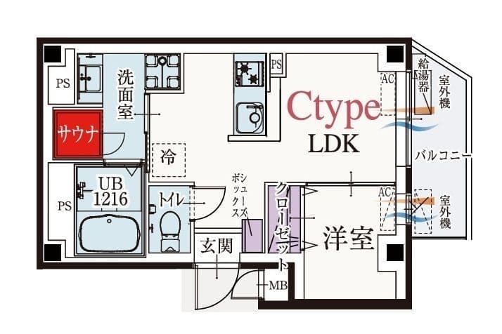 b’CASA金町EAST 301 間取り図