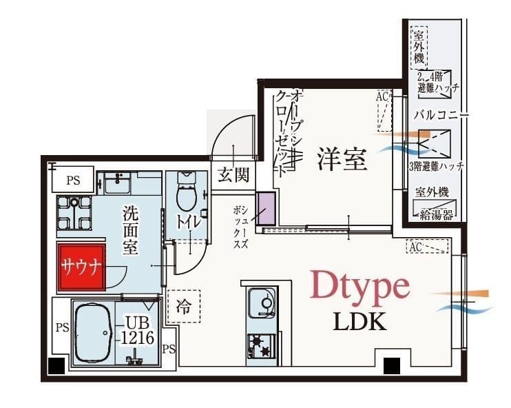 b’CASA金町EAST 302 間取り図