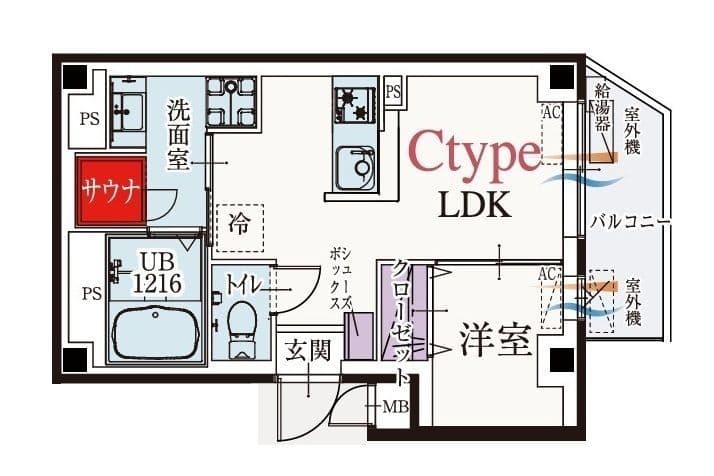 b’CASA金町EAST 501 間取り図
