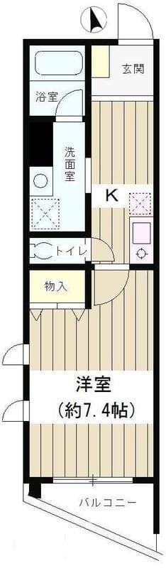 フレール南長崎 201 間取り図