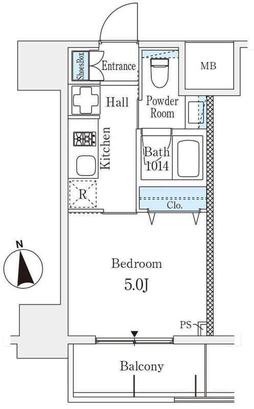 RESIDENCE高輪台 303 間取り図