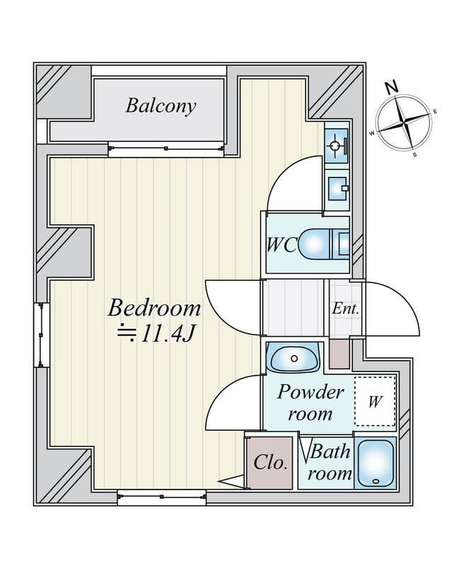 グローブシティ銀座東 601 間取り図