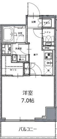 レジディア白金高輪Ⅱ 0402 間取り図