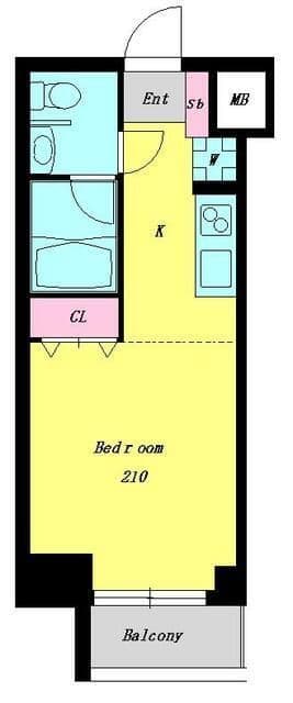 ヴィブレ西荻 210 間取り図