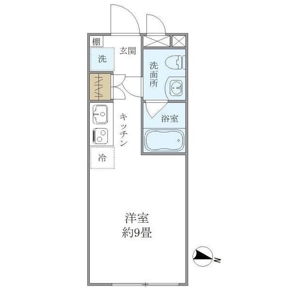 プラティーク世田谷 203 間取り図
