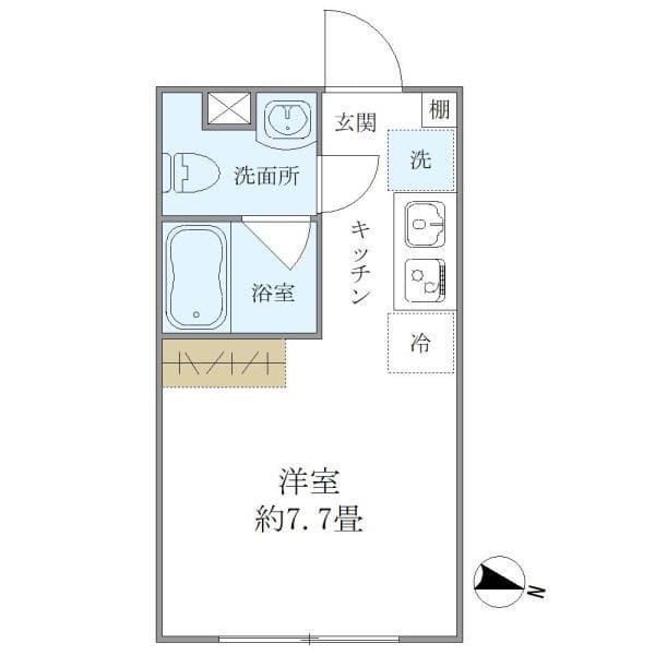 プラティーク世田谷 302 間取り図