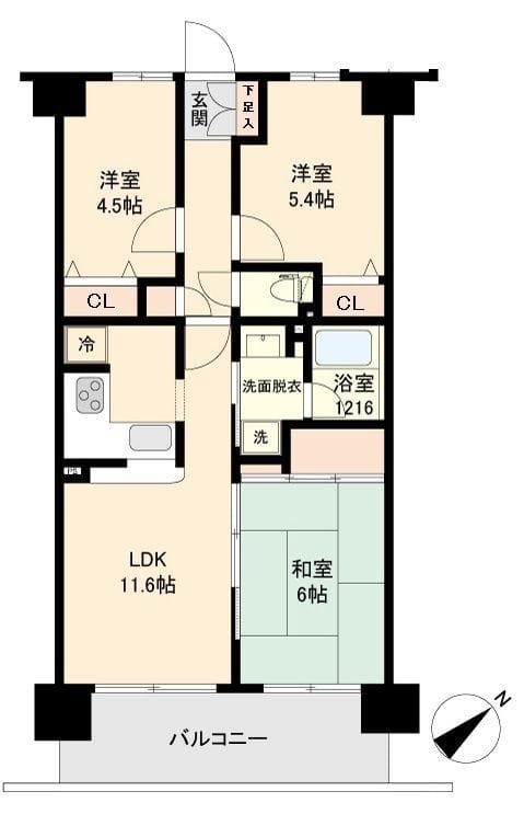 RJRリクロス立石 0303 間取り図