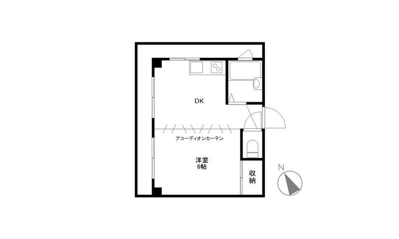 セザール学芸大学 304 間取り図