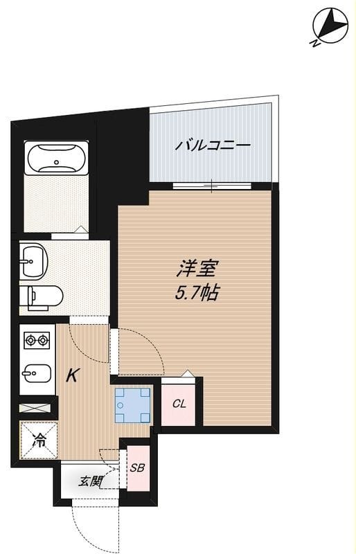 アイディ品川25 1003 間取り図