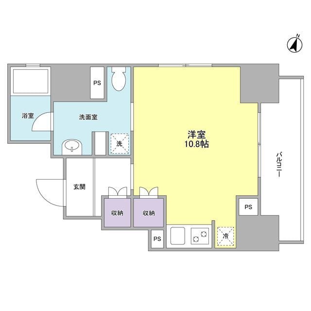ウィスタリアマンション西新宿 0901 間取り図