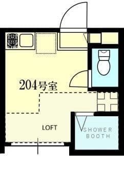 RIX中目黒 204 間取り図