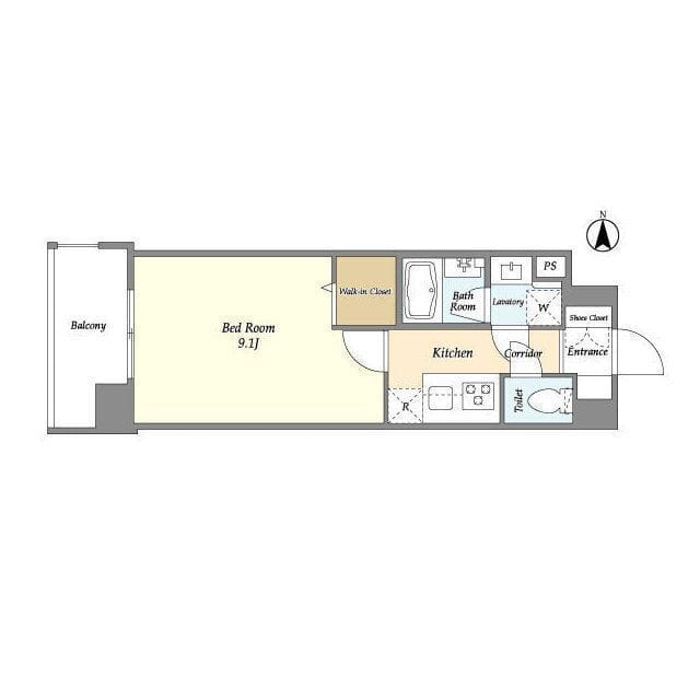 N’s PARK Residence 高田馬場 401 間取り図