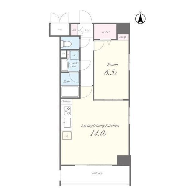 N’s PARK Residence 高田馬場 405 間取り図