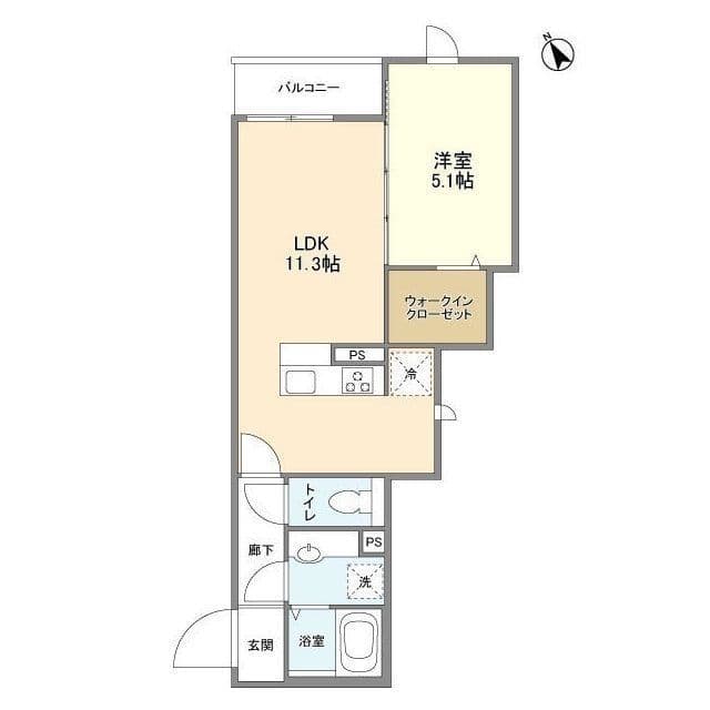 ル シャンヴェール 101 間取り図
