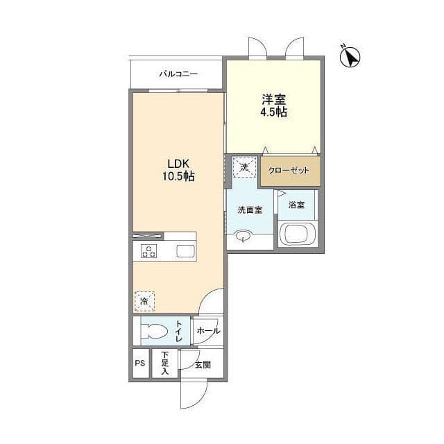 ル シャンヴェール 303 間取り図