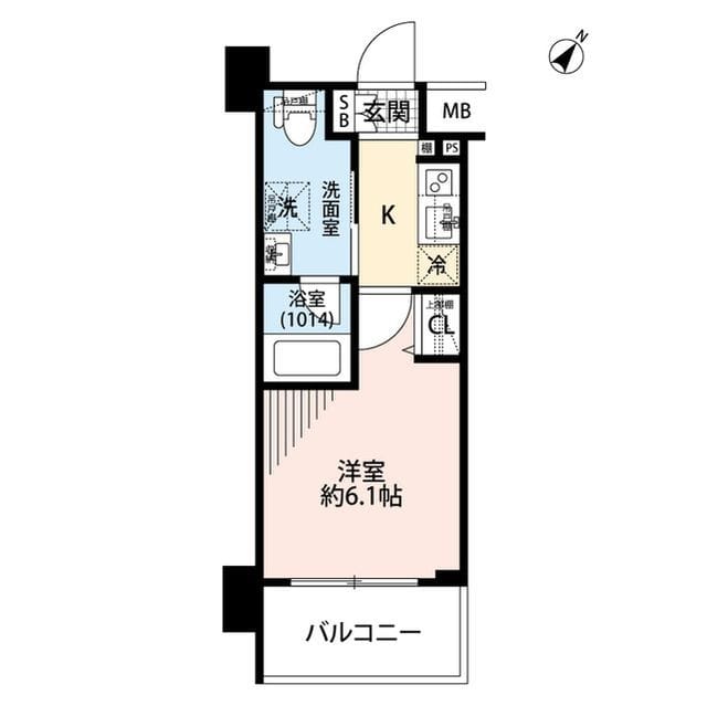プレール・ドゥーク渋谷初台 1003 間取り図