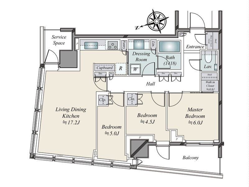 パークタワー勝どきミッド 1006