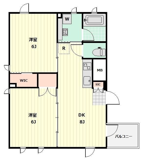 エステート南砂町 401 間取り図