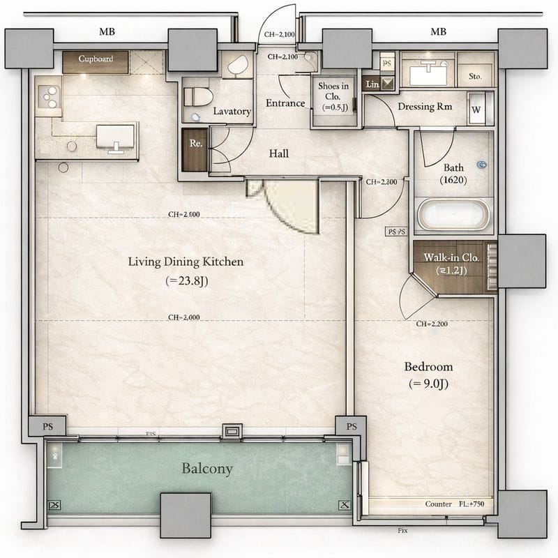 広尾ガーデンフォレストA棟 509