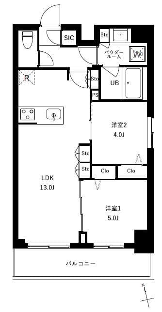 アーバンパーク船堀Ⅱ 102 間取り図