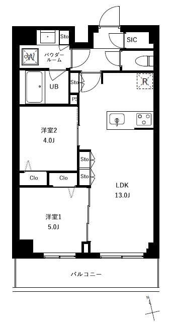 アーバンパーク船堀Ⅱ 202 間取り図
