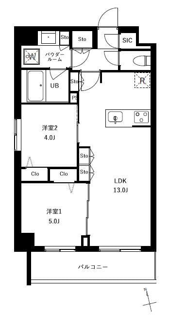 アーバンパーク船堀Ⅱ 401 間取り図