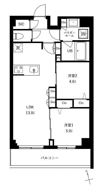 アーバンパーク船堀Ⅱ 403 間取り図
