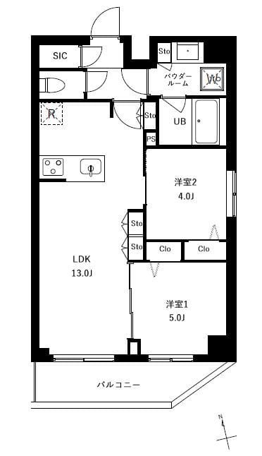 アーバンパーク船堀Ⅱ 405 間取り図