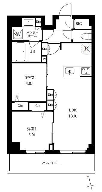 アーバンパーク船堀Ⅱ 502 間取り図
