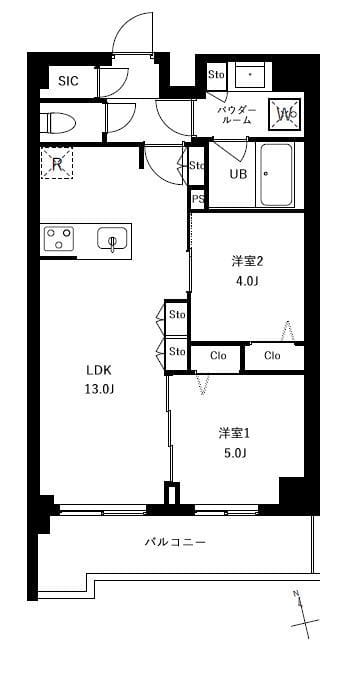 アーバンパーク船堀Ⅱ 504 間取り図