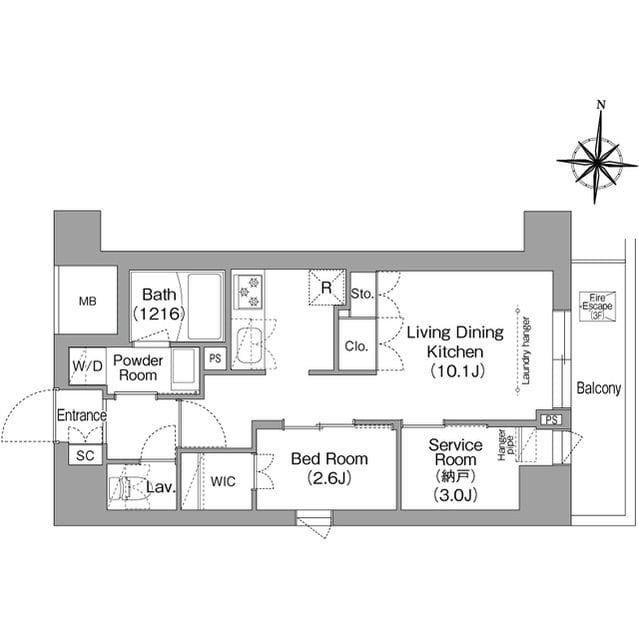 コンフォリア・リヴ南品川 0201