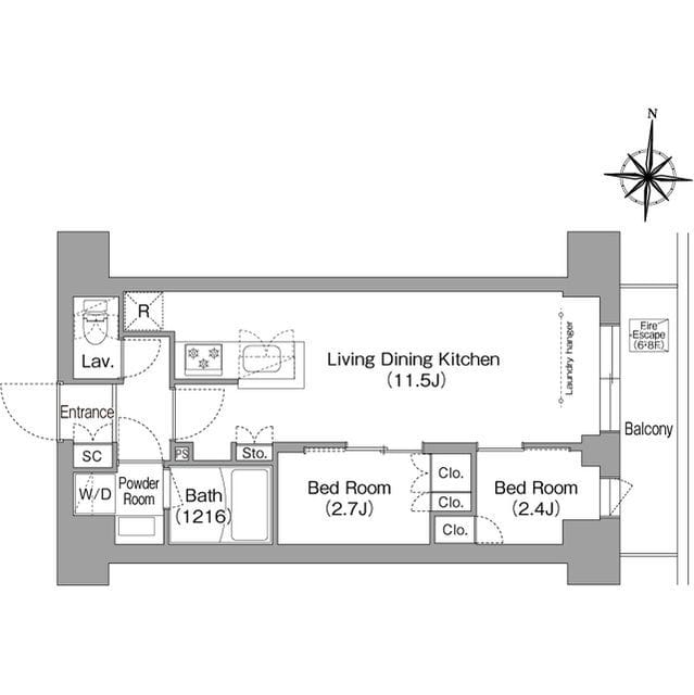 コンフォリア・リヴ南品川 0203