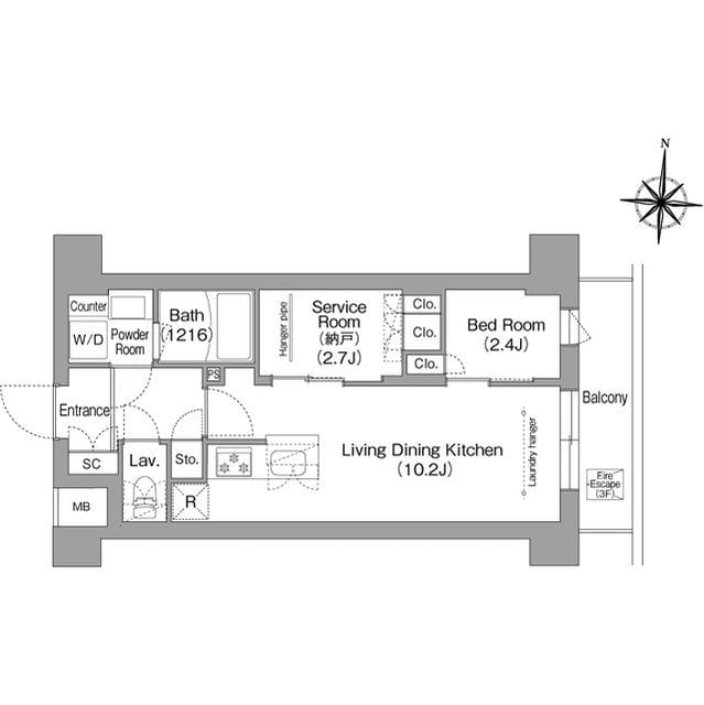 コンフォリア・リヴ南品川 0205