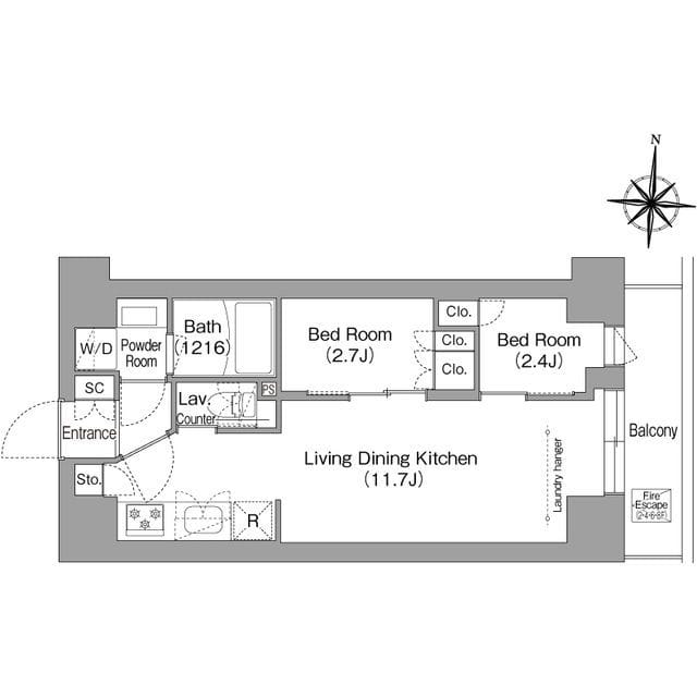 コンフォリア・リヴ南品川 0302