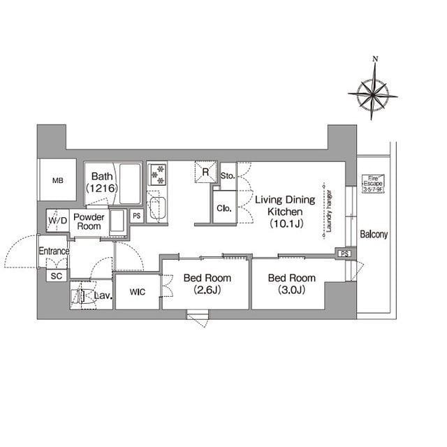 コンフォリア・リヴ南品川 0401