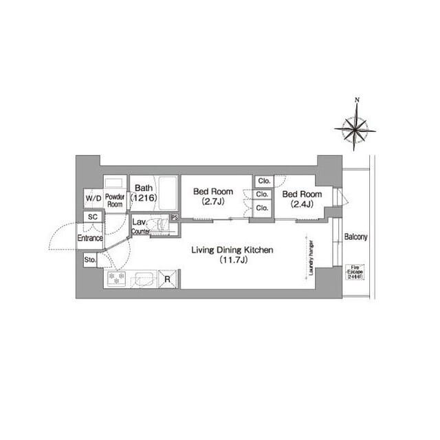 コンフォリア・リヴ南品川 0602