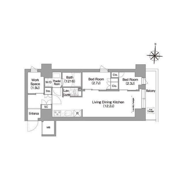 コンフォリア・リヴ南品川 1002